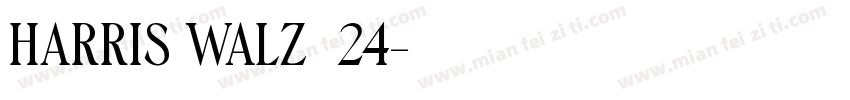 HARRIS WALZ’24字体转换